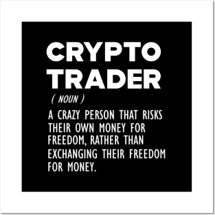 Crypto Trader Funny Definition b Posters and Art